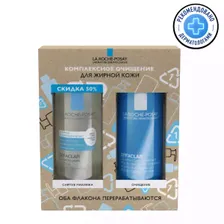 La Roche-Posay Effaclar набор очищающий пенящийся гель 400 мл + мицеллярная вода 400 мл